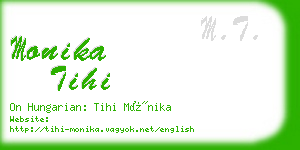 monika tihi business card